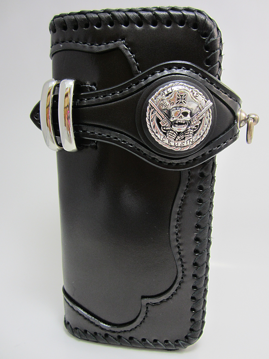 CRUSINオリジナルウォレット　C-Bk.Bk　ピストルタイプ